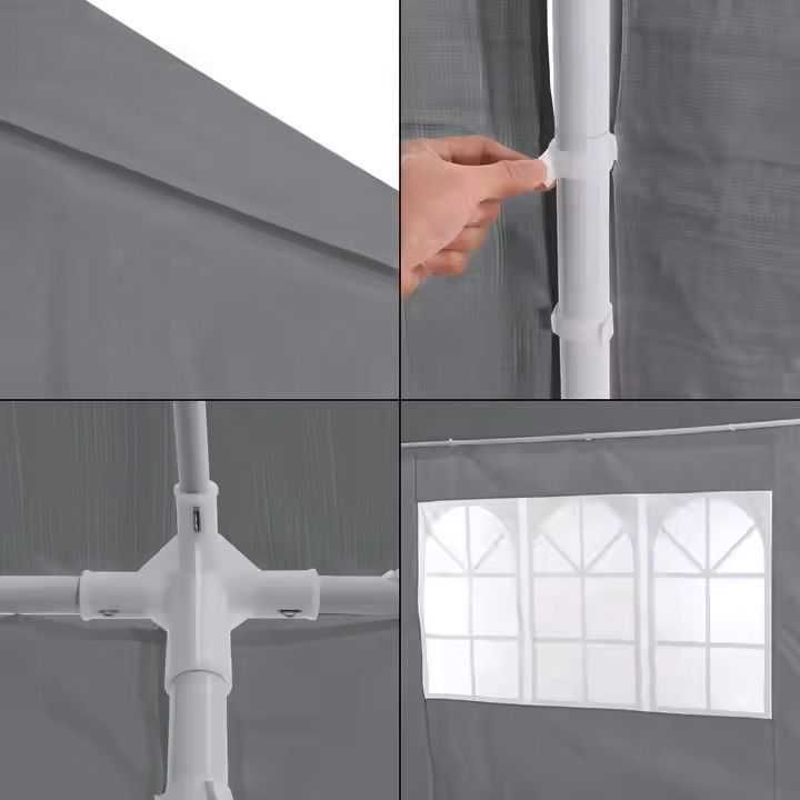 NOWY Pawilon 3x9m - 8 ŚCIAN Namiot Ogrodowy Imprezowy Handlowy Biały