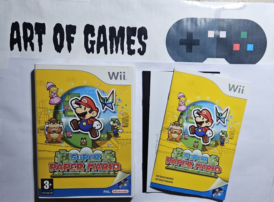 Super Paper Mario Nintendo Wii Komplet BDB