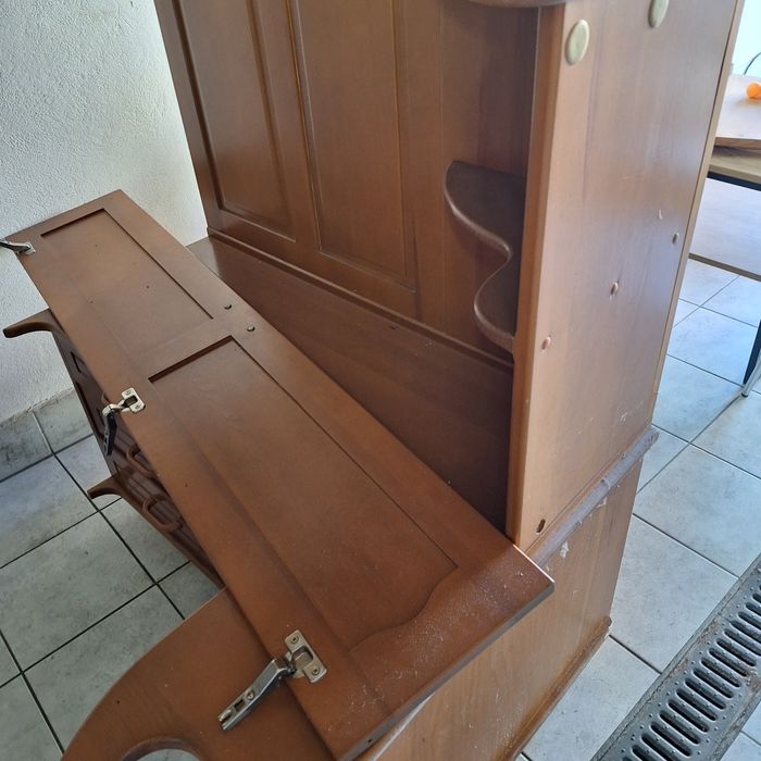 Szafa narożnik wieszak do ganku przedpokoju komplet lite drewno okazja