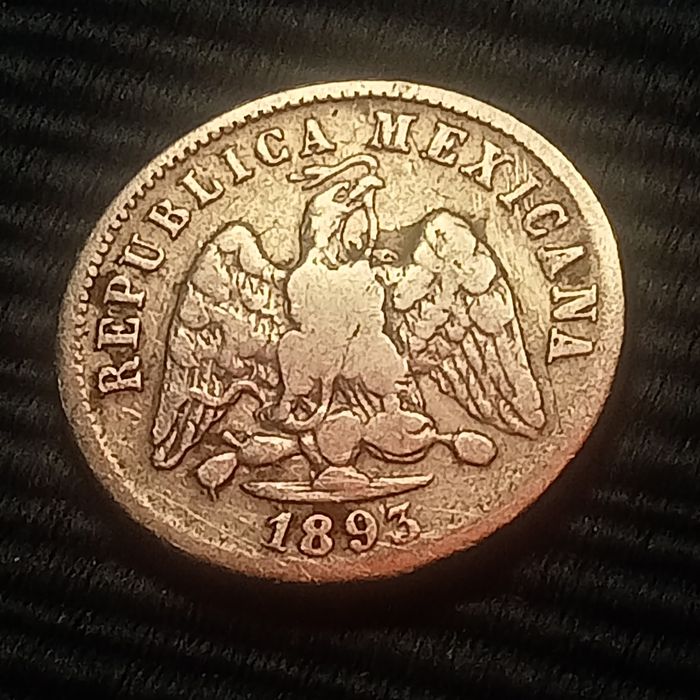 moeda prata Mexico 1895