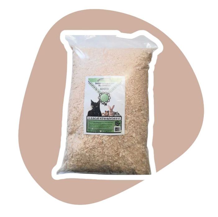 Amfik Ściółka drewniana 1kg Trociny naturalne