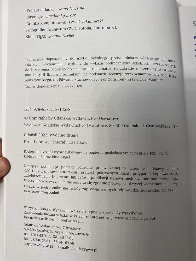 podręcznik matematyka z plusem klasa 2 zakres rozszerzony
