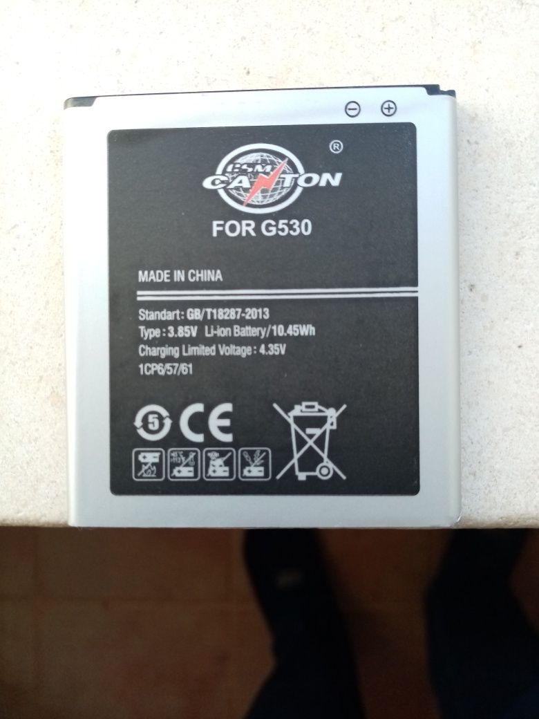 Bateria para telemóvel Sansung G530 usada