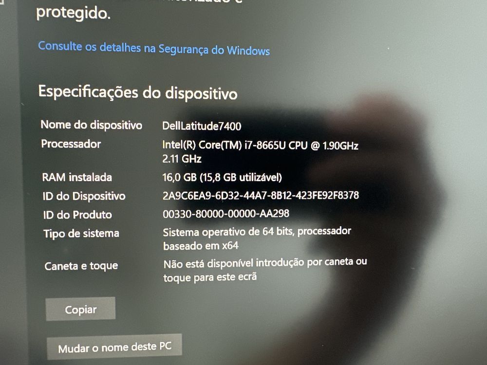 Dell Latitude 7400 Intel Core i7/ 16GB RAM/ 512GB SSD/ 2020/ Imaculado