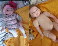 Reborn Lalka prawdziwe włosy 56 cm 1.2 kg śliczna niemowlak idealny
