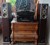 Zestaw muzyczny [ 2 kolumny microlab 2x120W, amplituner, zmieniarka