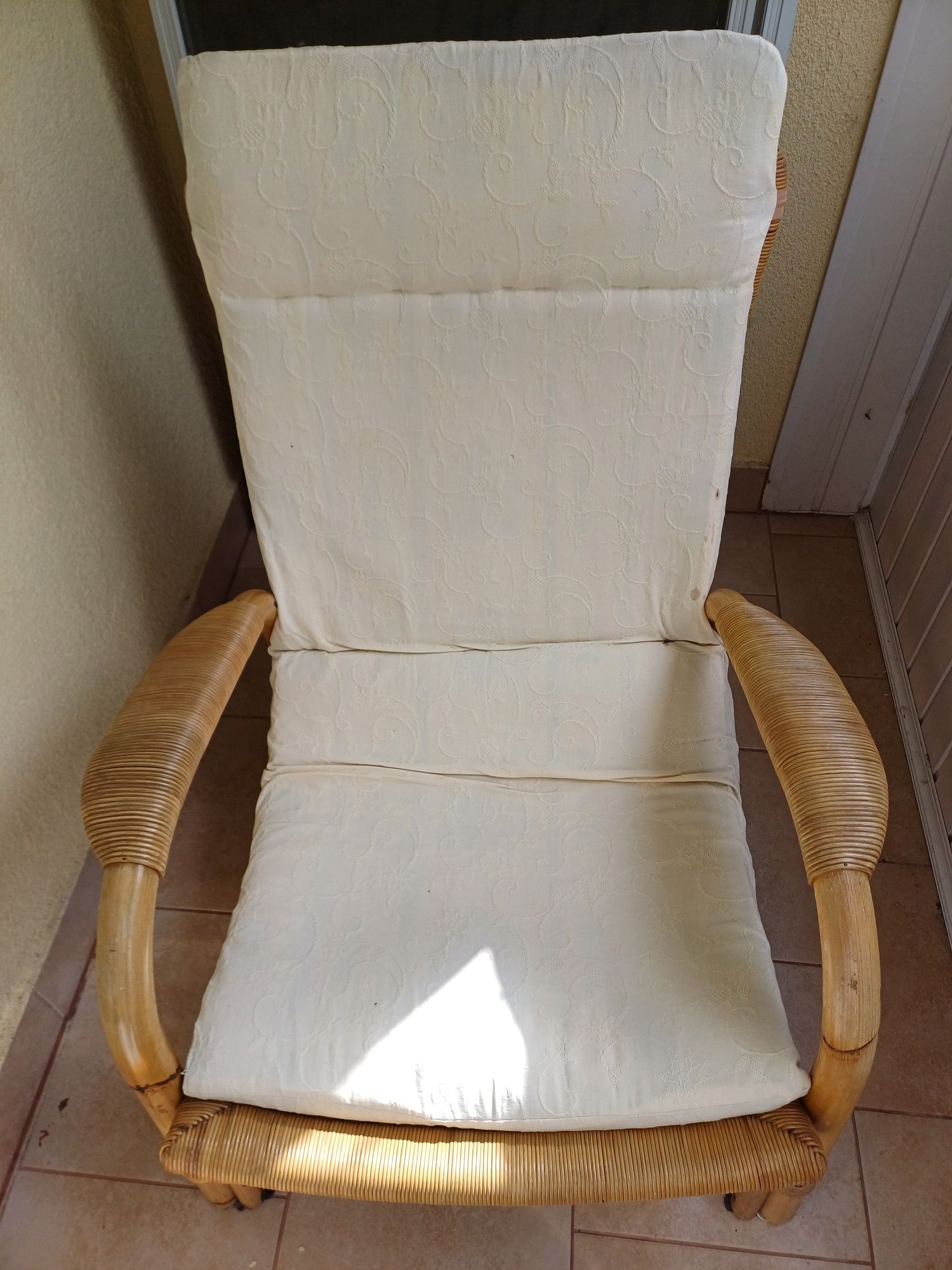 Fotel rattanowo-bambusowy ARCO vintage