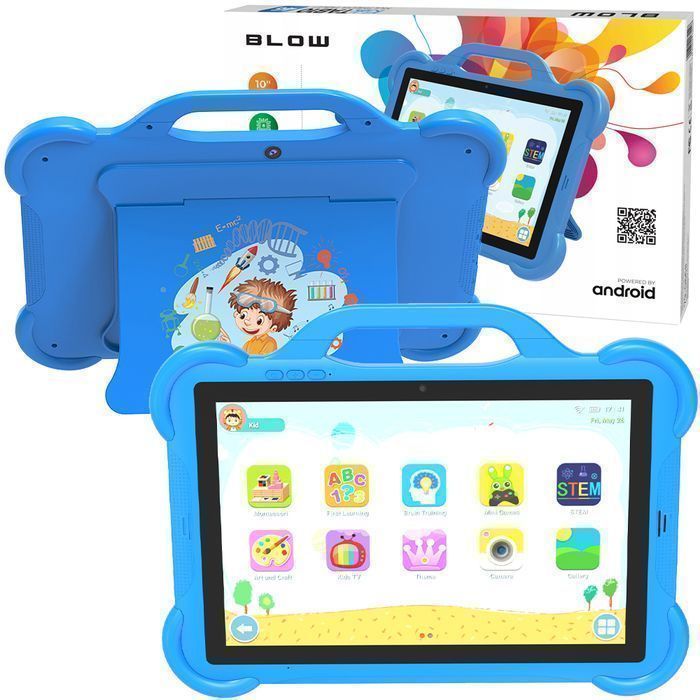 Tablet edukacyjny dla dzieci 10'' 4G 4/64GB + etui BLOW KidsTAB10 blue
