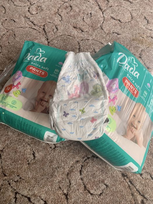 НоВІ підгузки-трусики DADA extra soft pants 4(9-15 кг)