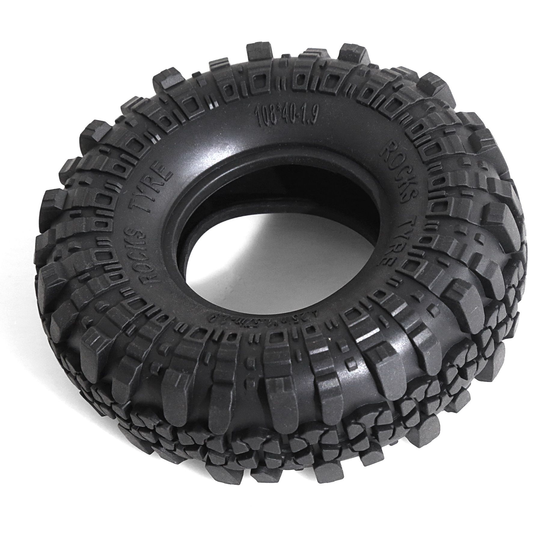 4 opony 1.9" 108x40mm do modelu rc TRX SCX MST FMS TAMIYA AMEWI REELY