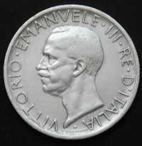 Włochy 5 lirów 1927 - Wiktor Emanuel III - srebro