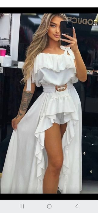 Sukienka kombinezon La Diva mix kolorów S 36 M 38 L 40 XL 42 bez negoc