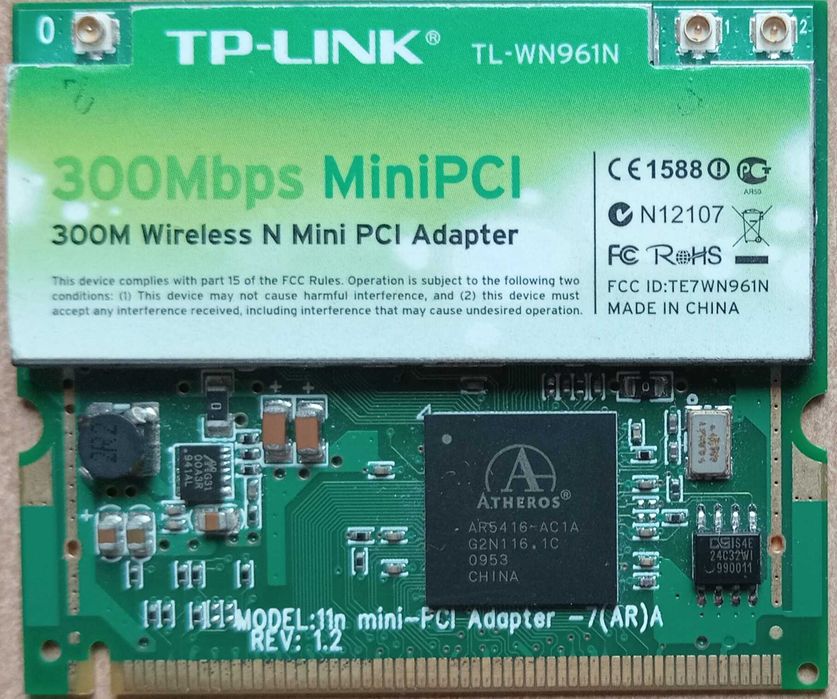Адаптор TP-Link TL-WN961N.  WiFi-адаптер Mini-PCI.