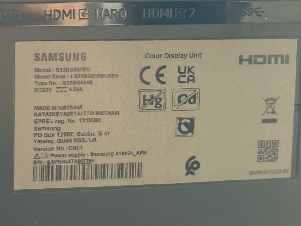 Samsung Odyssey G6 32” 240Hz | w pelni sprawny