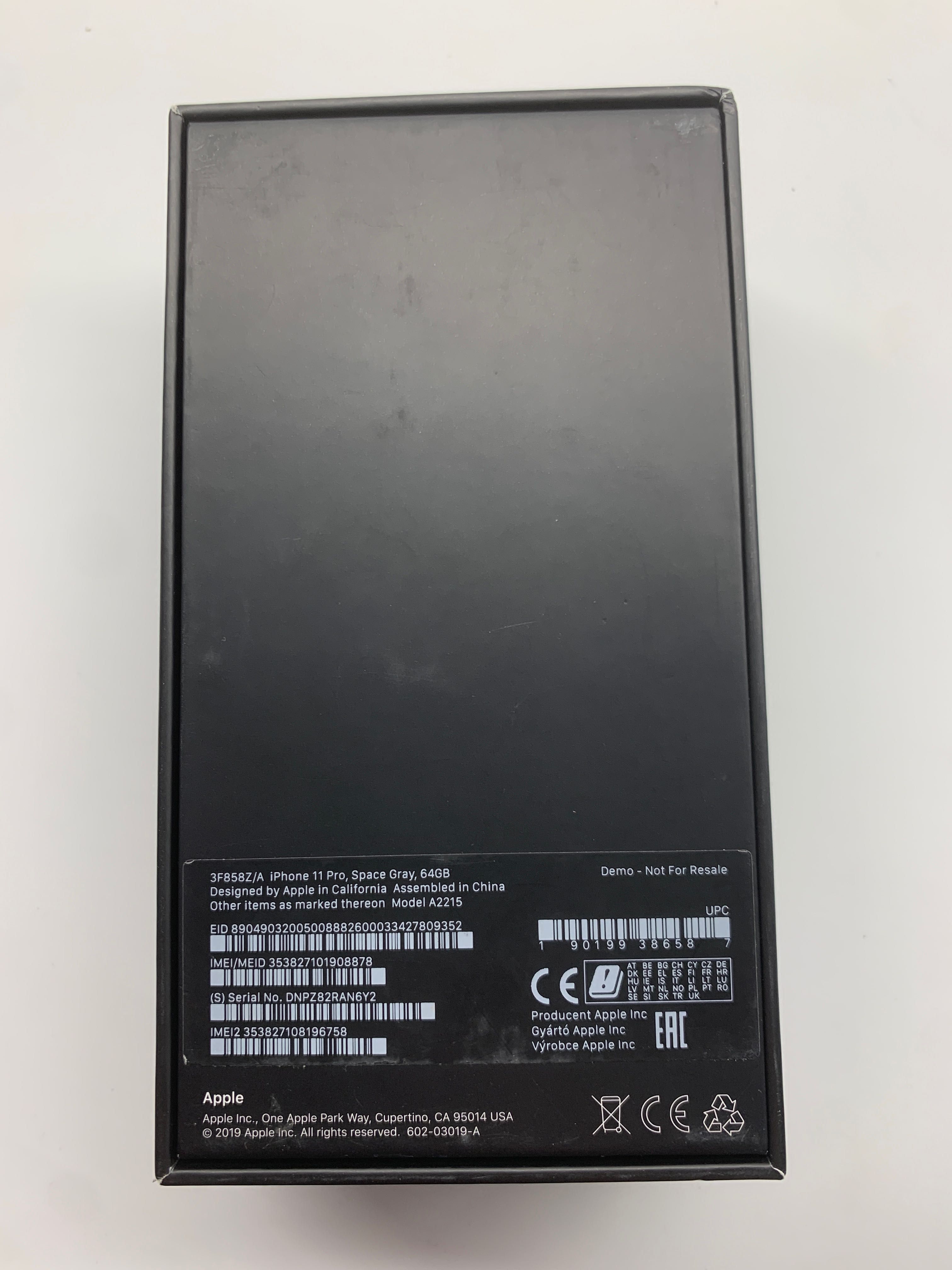 Pudełko IPhone 11 Pro Space Grey 64 GB