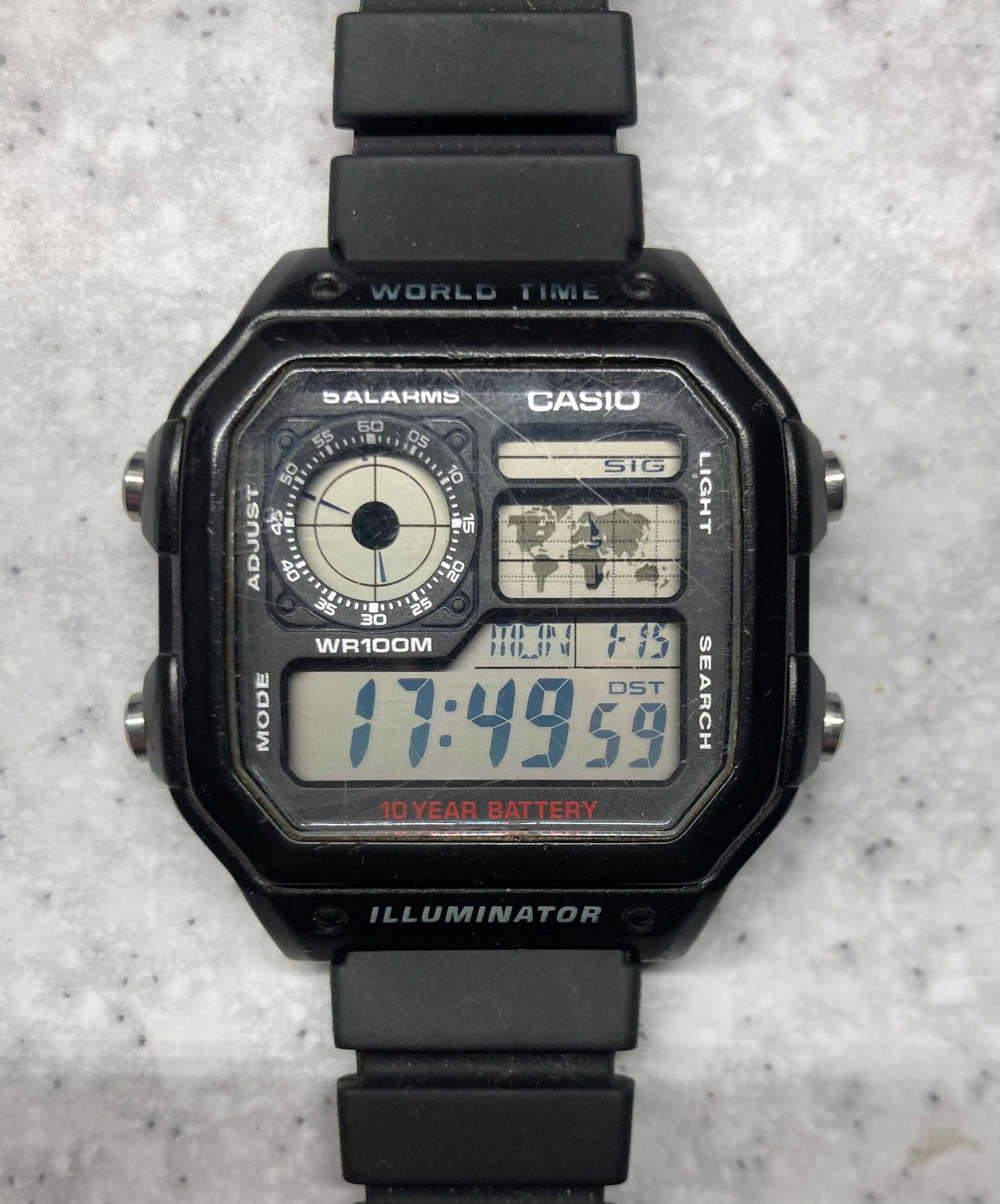 Чоловічий годинник CASIO AE-1200WH