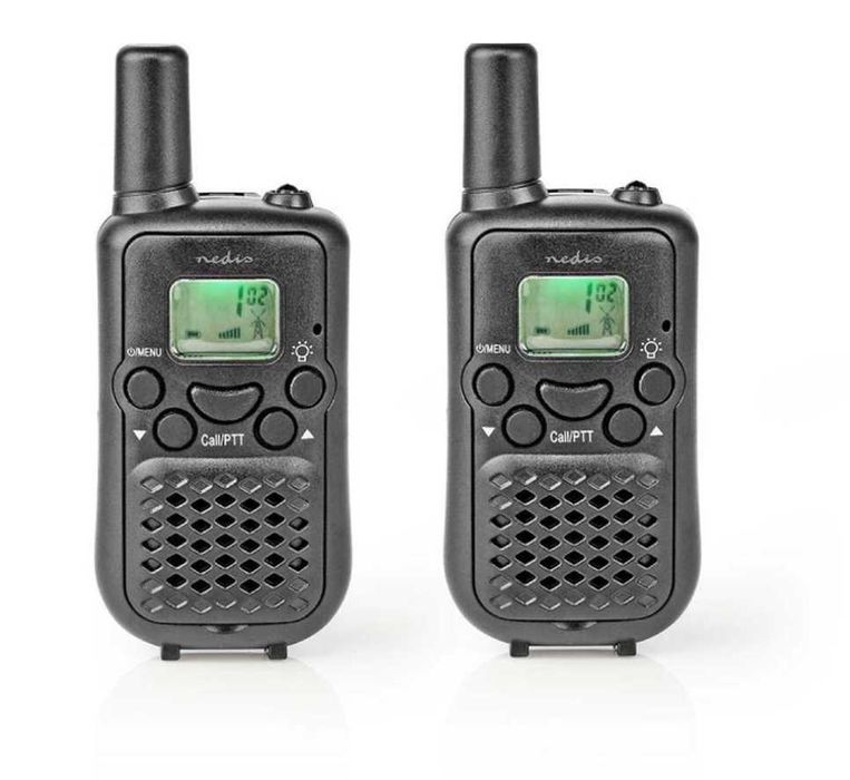 Walkie-Talkies Nedis (Alcance 5 km) – Novos na caixa