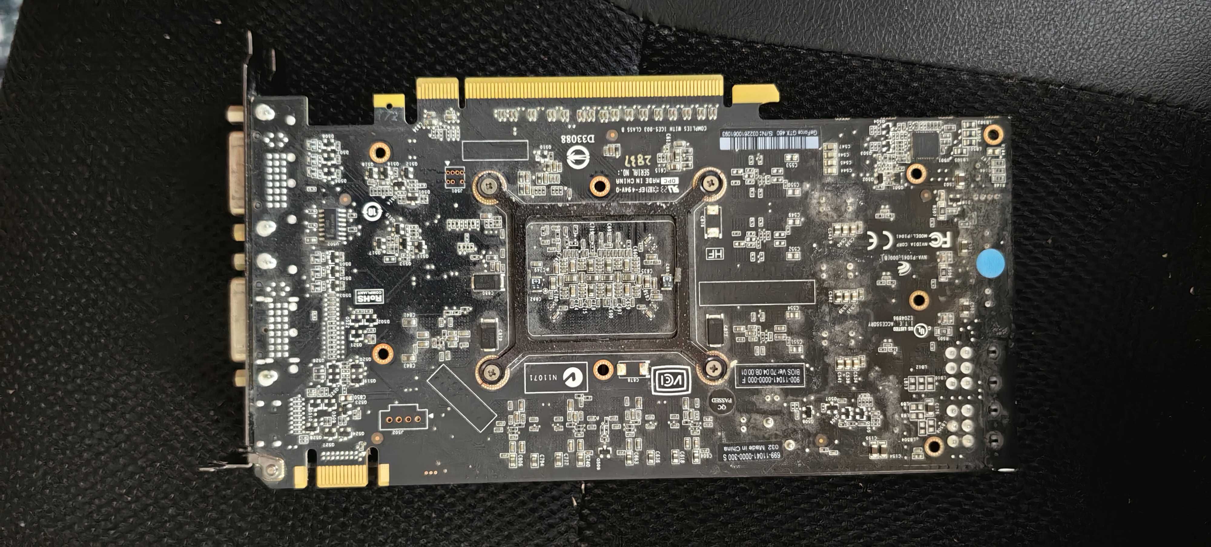 Karta Graficzna Geforce PNY 460 GTX DDR5 min HDMI 768 MB PCIE