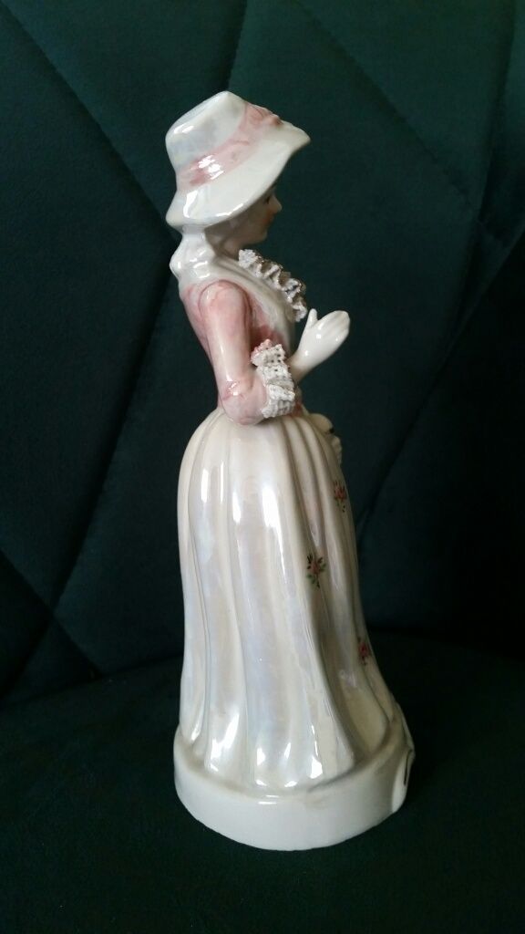 Figurka porcelanowa niemiecka, dziewczyna, kobieta, pani