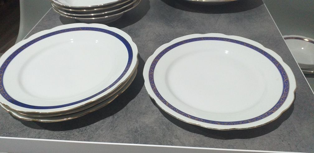 Porcelana Ćmielów kobalt różne elementy