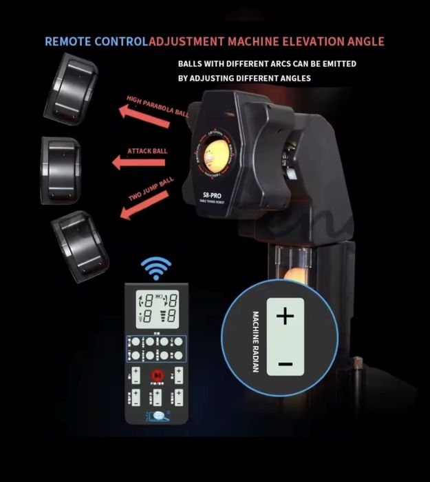 Robot Treino tenis de mesa huipang s8 pro