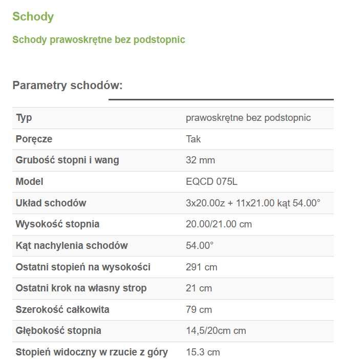 schody drewniane młynarskie prawoskrętne