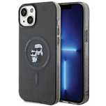Etui Karl Lagerfeld Karl&Choupette Glitter MagSafe na iPhone 15 Plus -