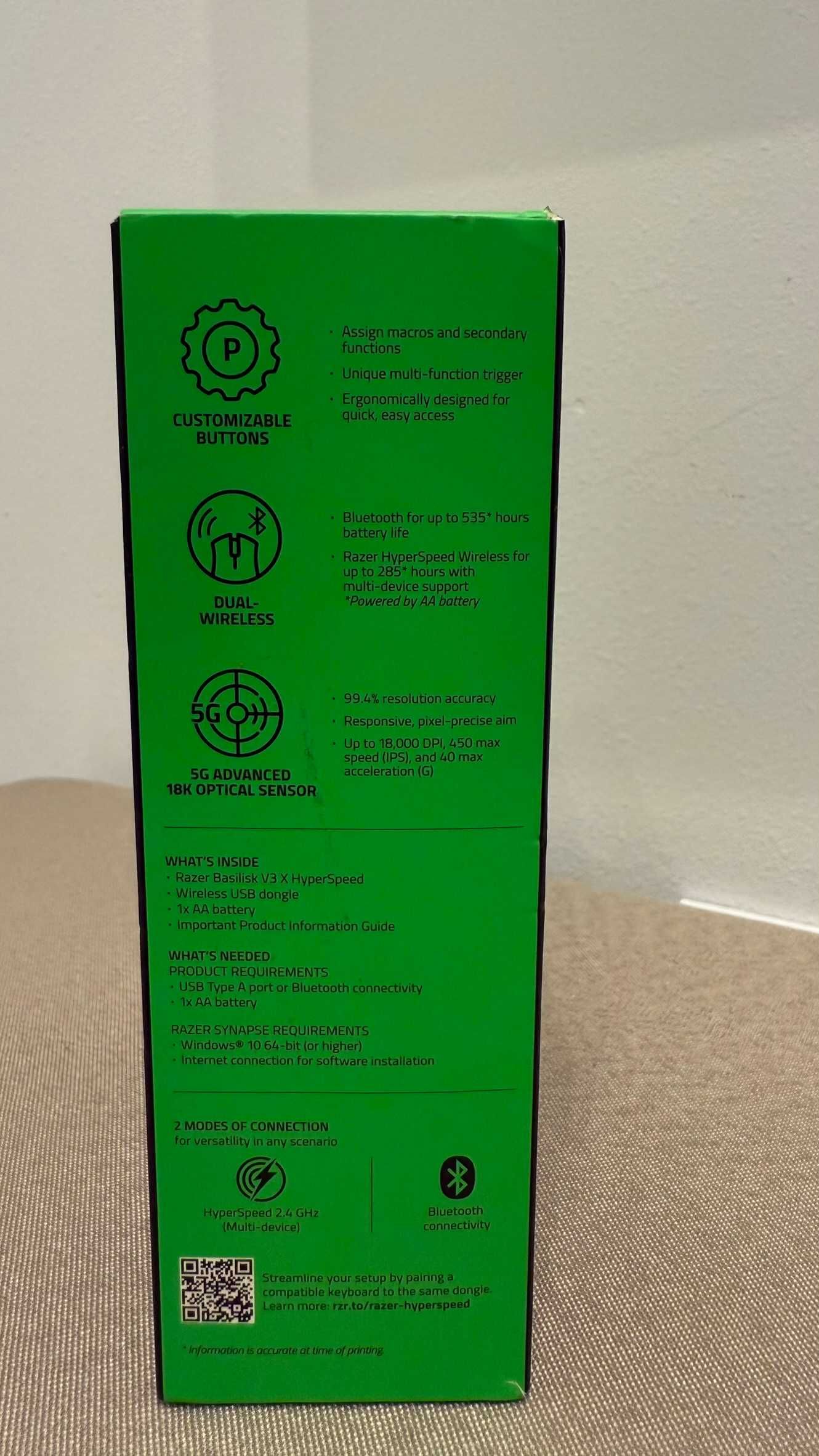 Razer Basilisk V3 X Hyperspeed - Myszka do gier