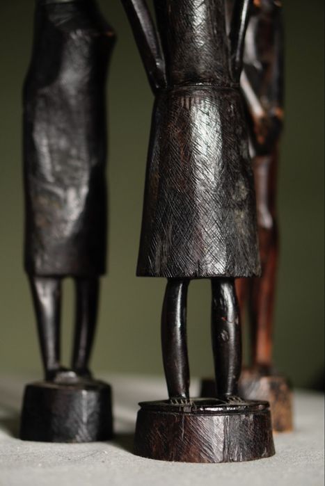 Afrykańskie figurki rzeźby heban sztuka plemienna