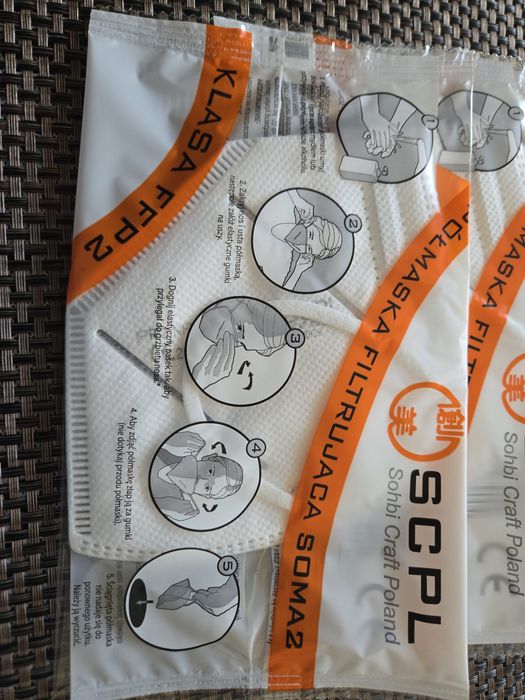 Maseczki covid lub przeciwpyłowe