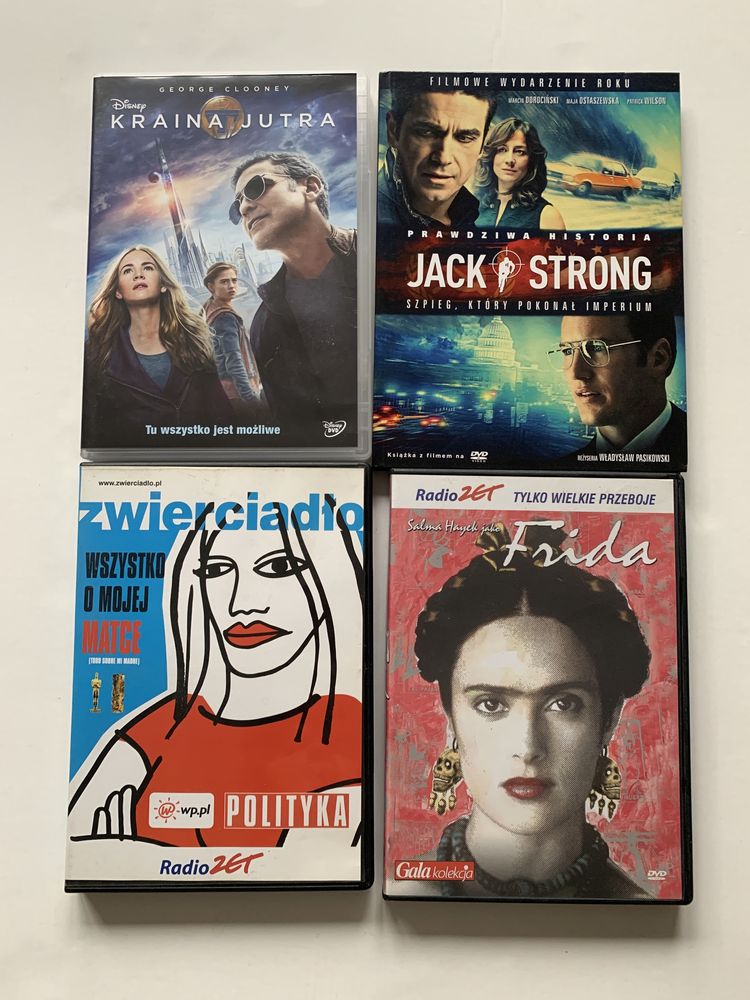 Filmy dvd 4 szt Wszystko o mojej matce, Frida, Jack Strong, Kraina Jut