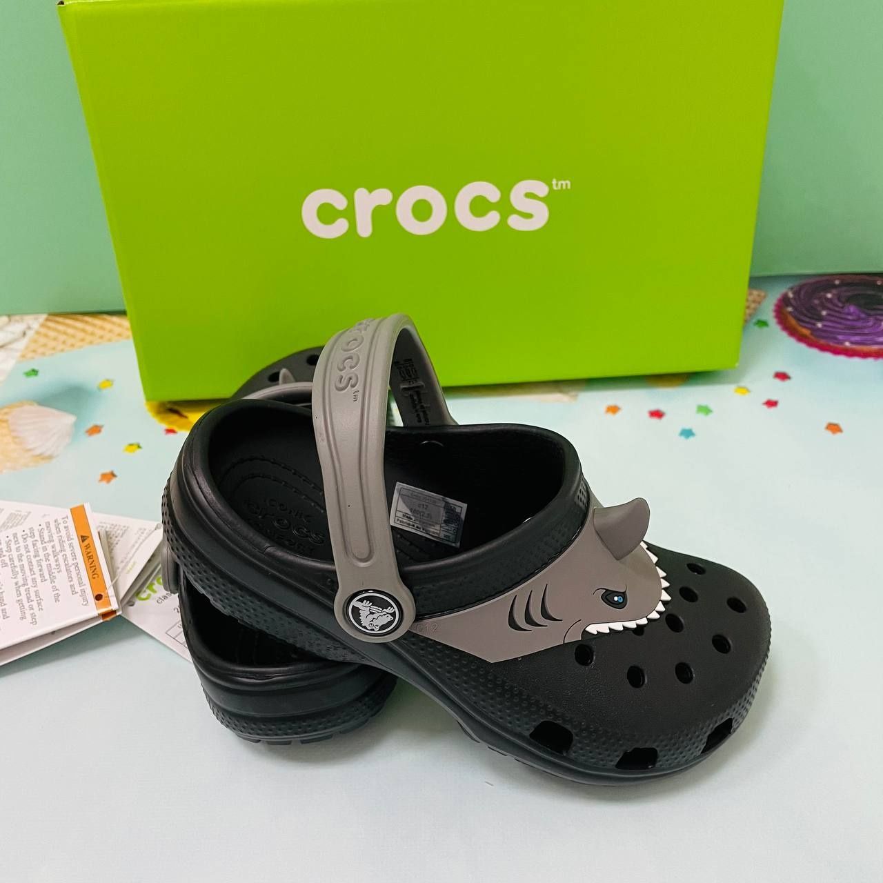 Сабо крокс Crocs для мальчиков Classic I Am Shark Clog