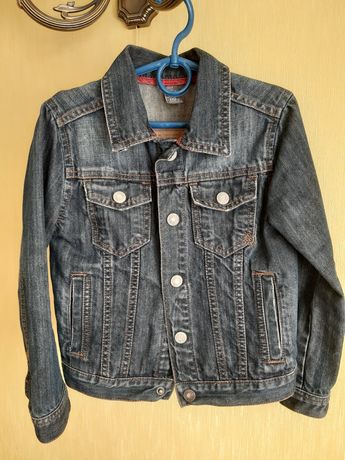 Джинсовый пиджак куртка Zara 4-5 р.110