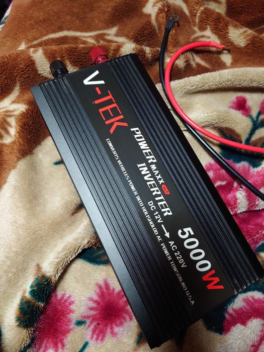 Мощный автомобильный инвертор преобразователь напряжения V-TEK 5000W