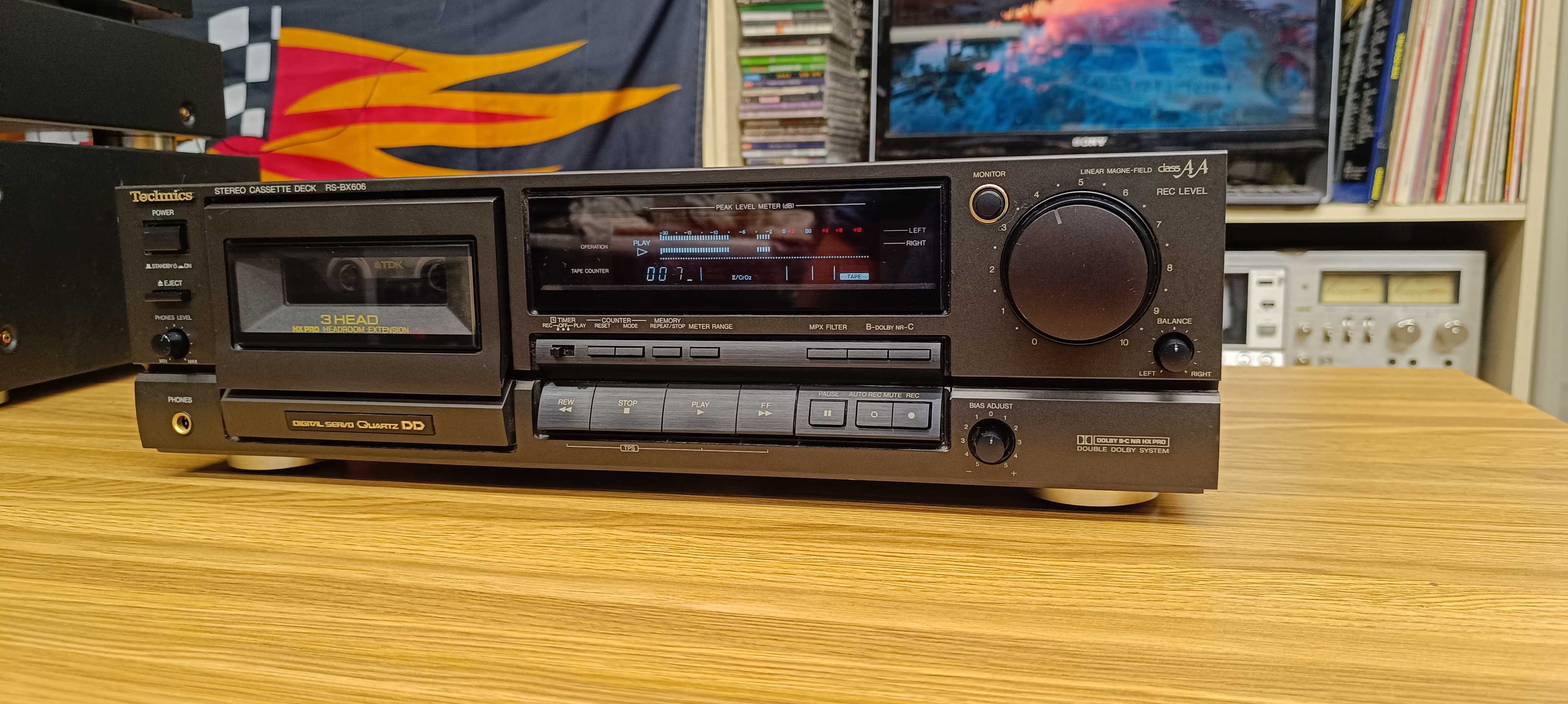 Кассетна дека Technics RS-BX606  (відео роботи !!)