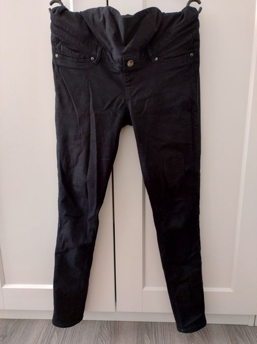 Czarne jeansy ciążowe H&M roz M