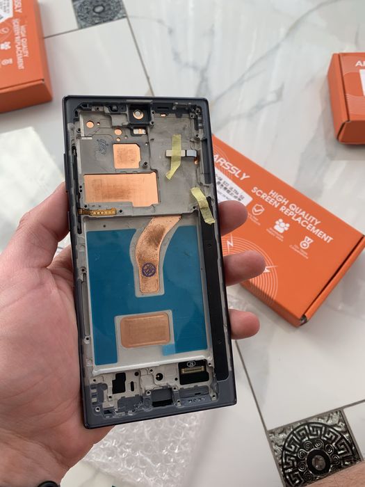 Дисплей Samsung Galaxy S22 Ultra 5G ARSSLY з рамкою (екран + тач)