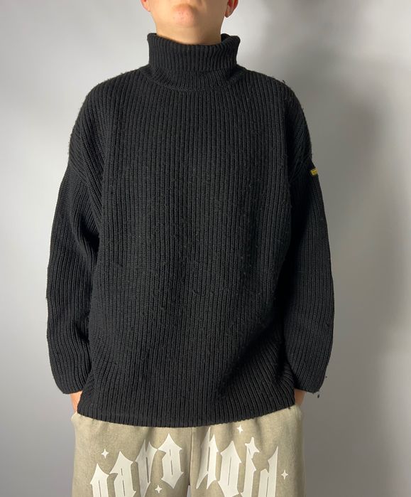 Sweter Golf Barbour International Wełna / Bawełna Czarny Oversize