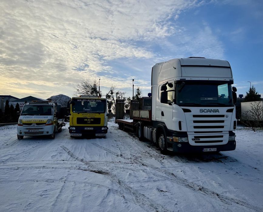 Autolaweta autoholowanie autopomoc pomoc drogowa niskopodwozie 25t
