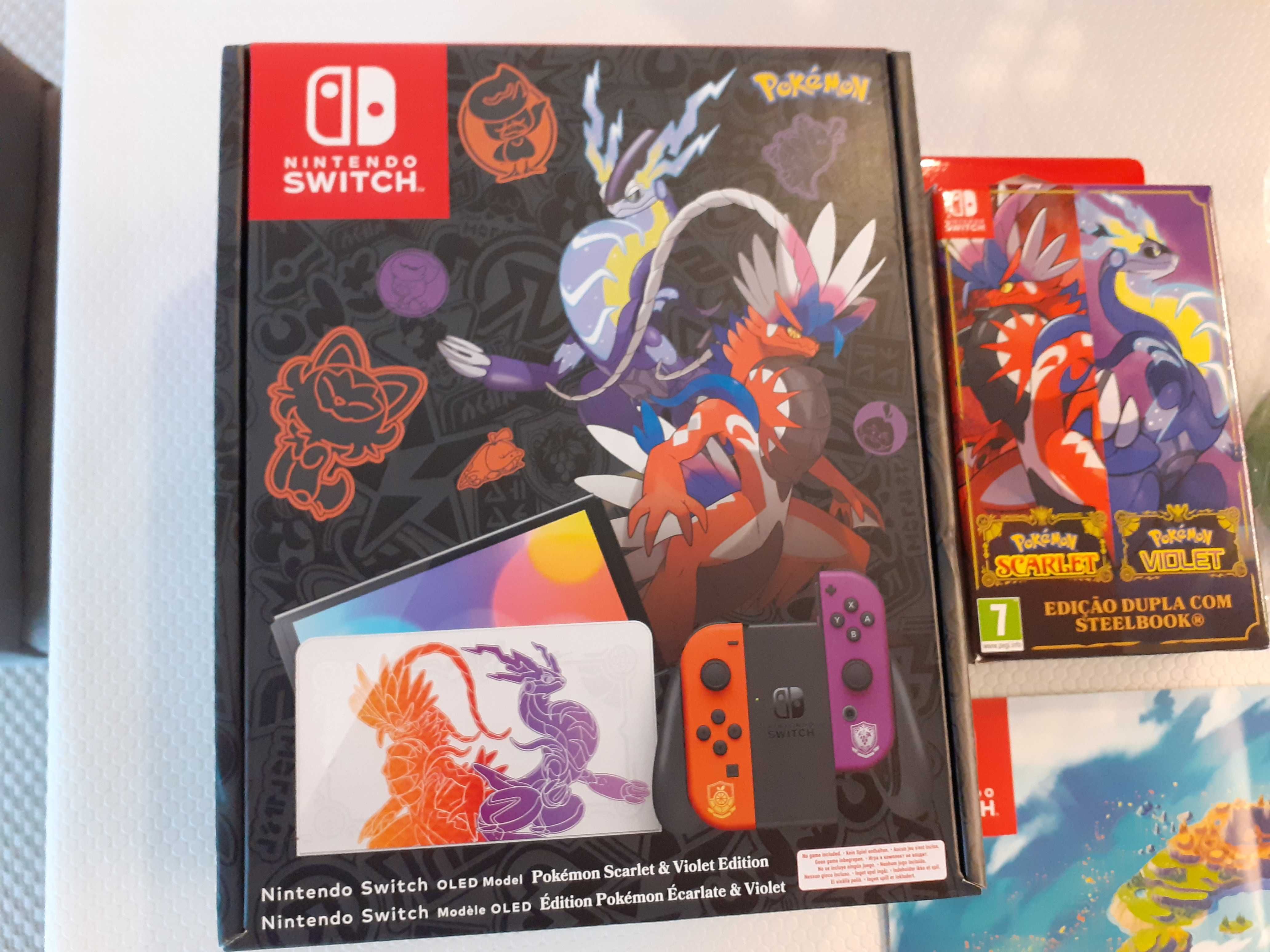 Nintendo Switch OLED Pokémon Scarlet Violet Limited Pack Coleccionador