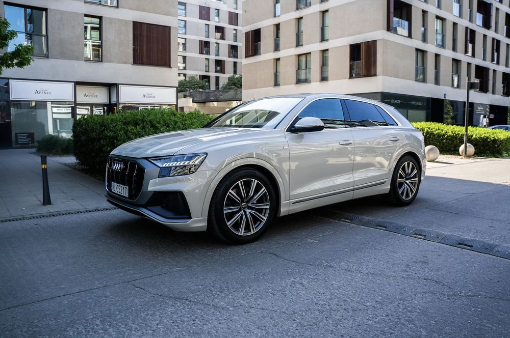 Audi Q8 Audi Q8, Panorama, Pneumatyka, Matrixled, B&O, pierwszy właścicel ASO
