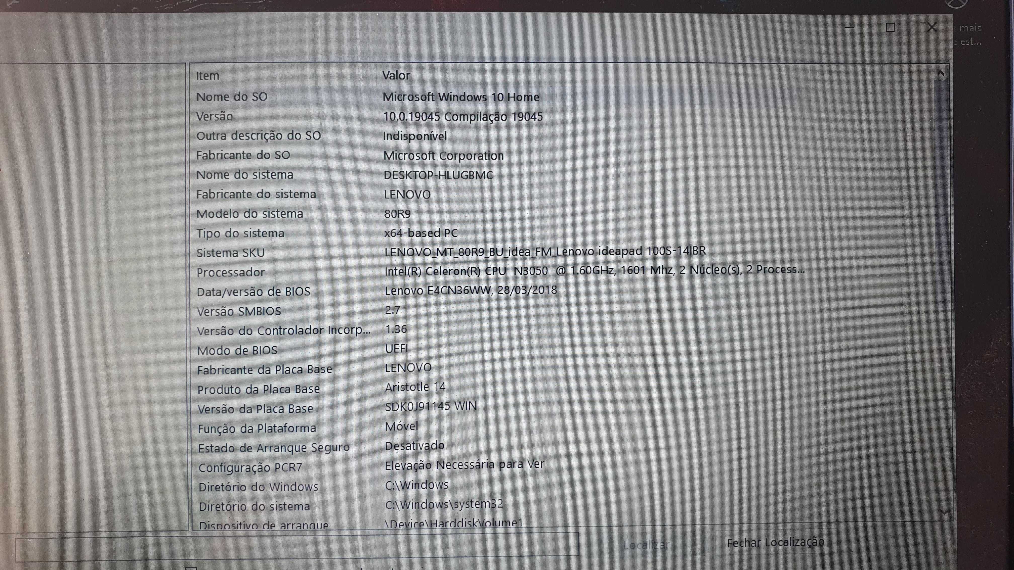 Lenovo ideapad 100s 14ibr