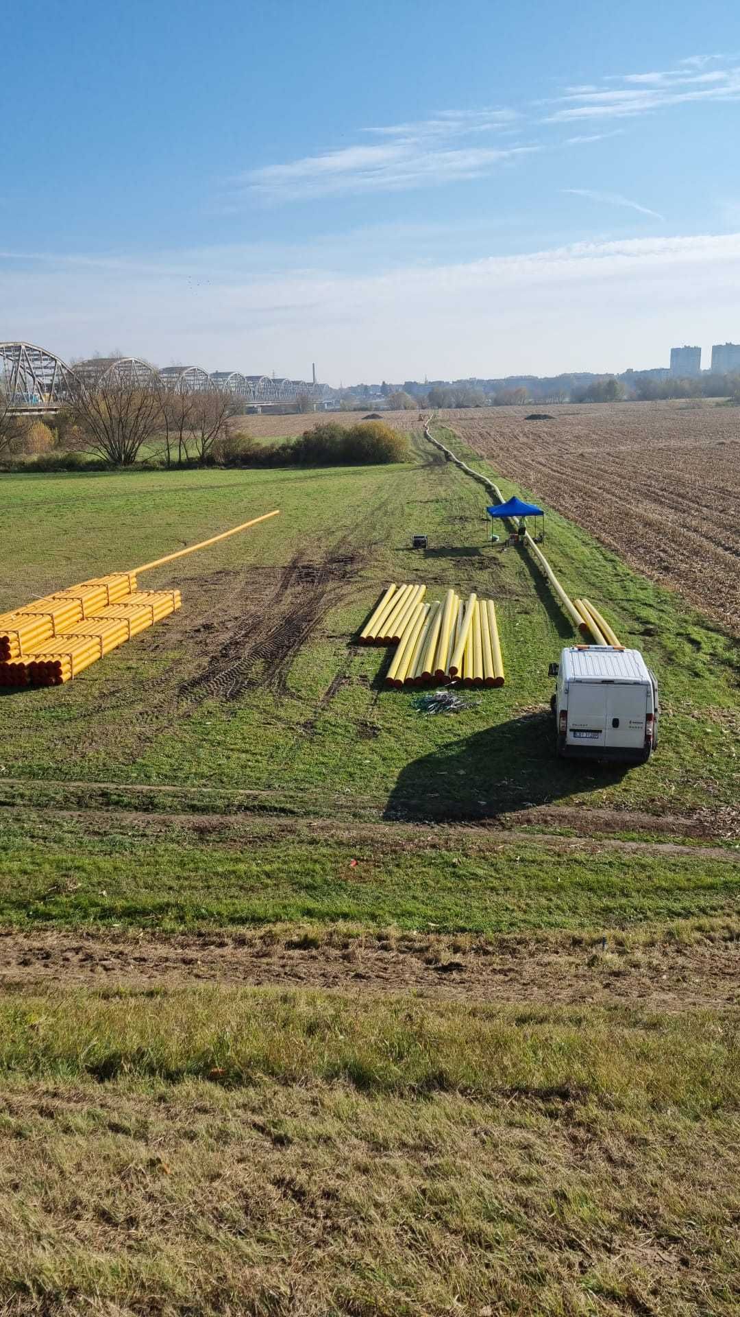 Przyłącze gaz, instalacja gazowa promienniki gazowe  nagrzewnice ROBUR