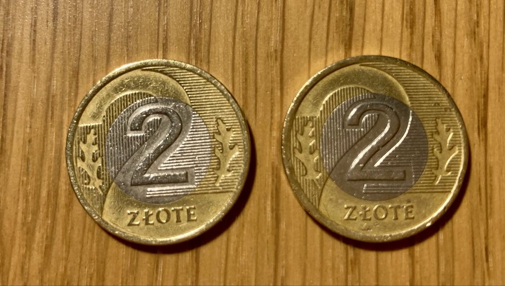 Zestaw monet 2 zl 1994 i 1995 pierwsze wydania