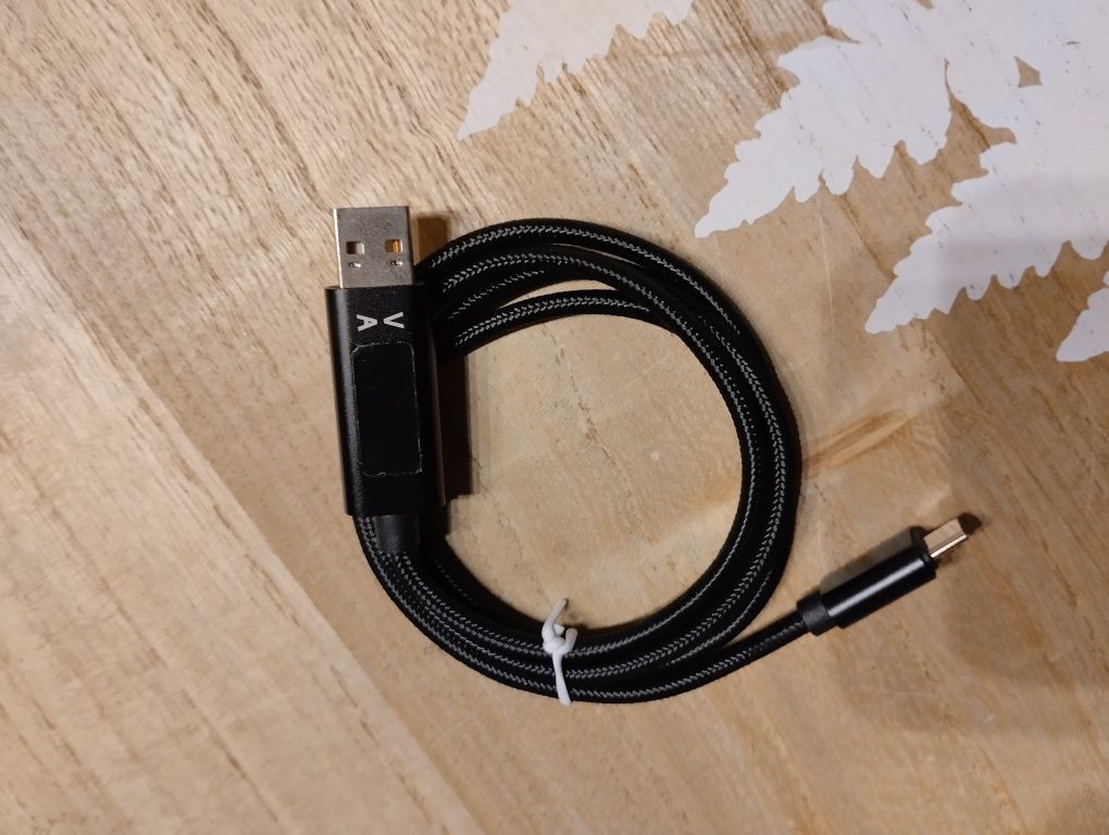 Kabel USB typu micro z wyświetlaczem 1 m