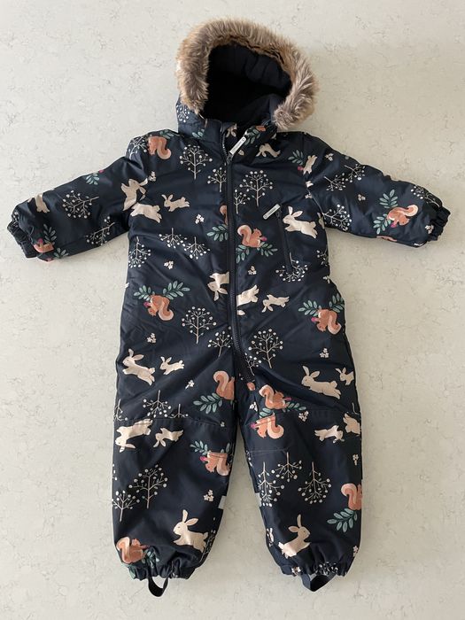 Kombinezon zimowy H&M 98 wiewiórki zajączki