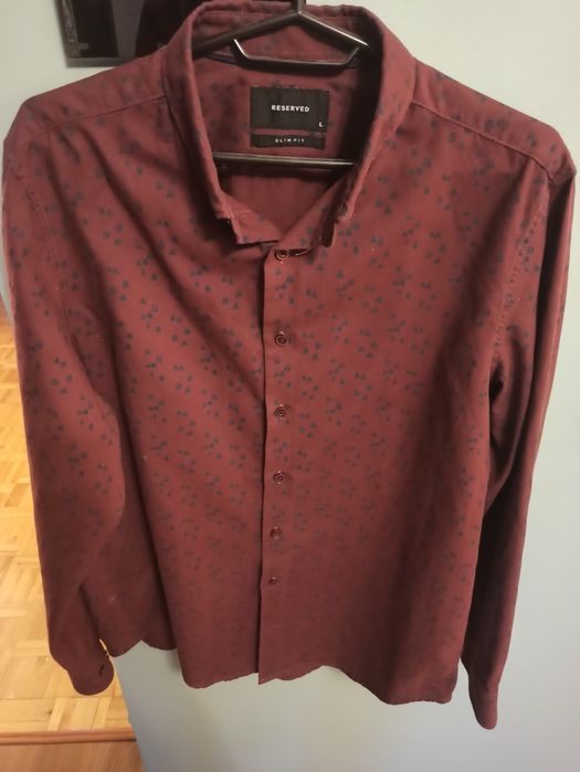 Koszula reserved bordo L