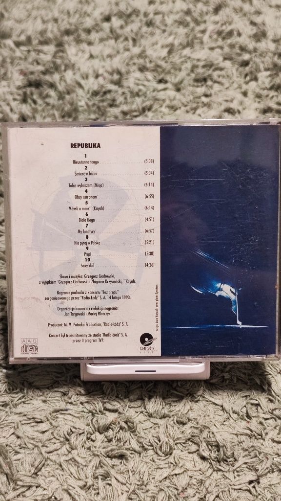 Republika BEZ PRĄDU 1993 płyta CD numerowana nr 168  unikat