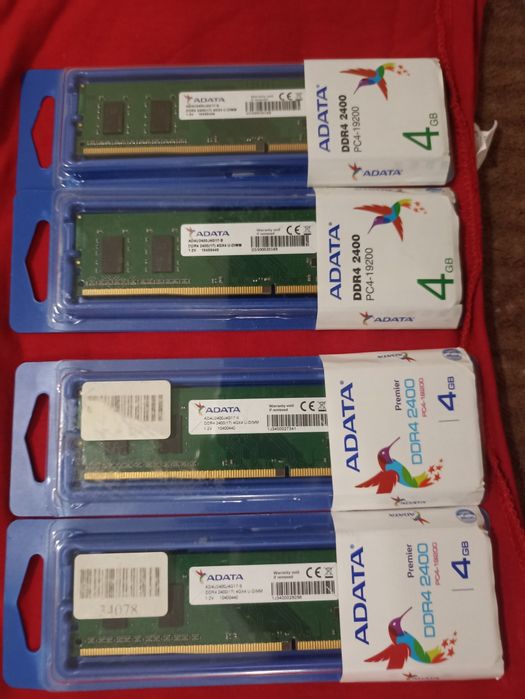 Оперативна пам'ять DDR4 Adata 4x4 (16 gb) 2400 Mгц.