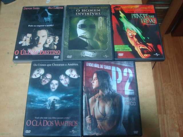 lote 20 dvds originais terror alguns rarissimos